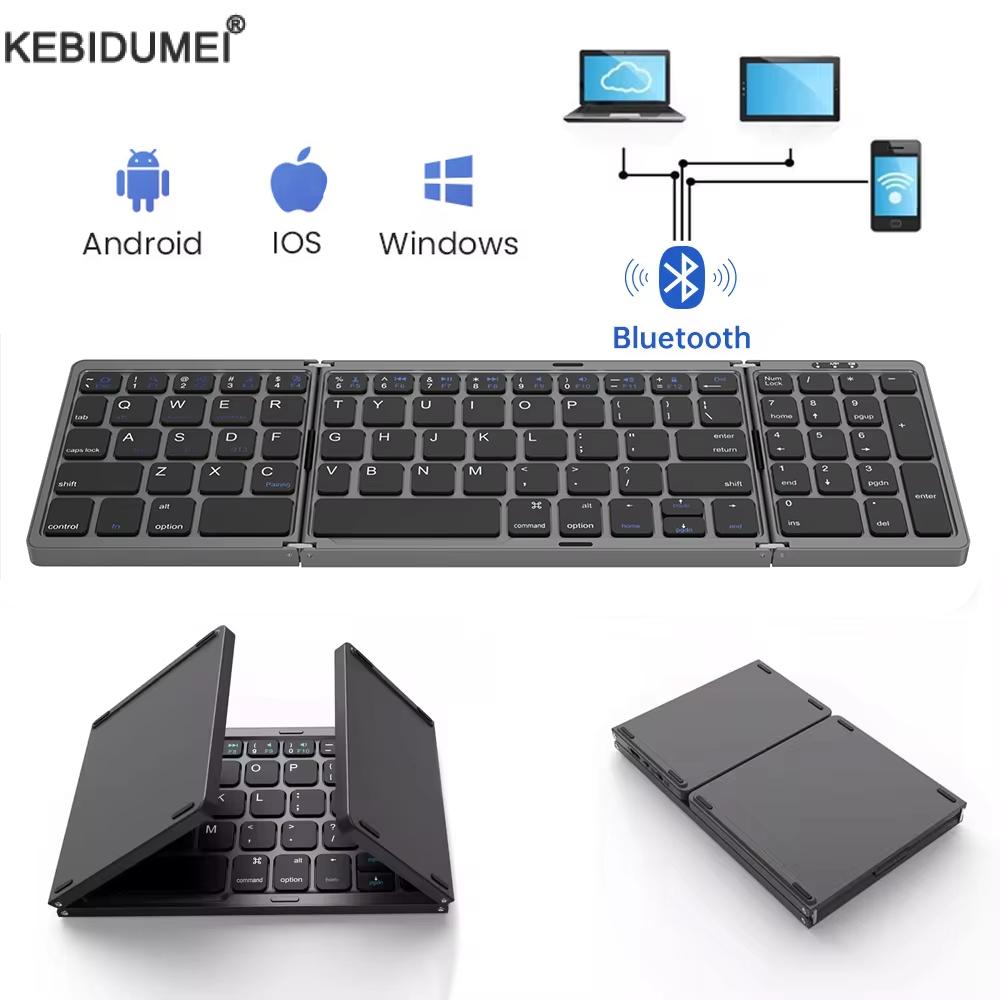 Gaming Keyboard Budget - Teclado Bluetooth Sem Fio Dobrável Recarregável