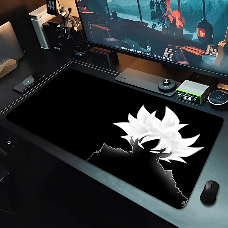 Gaming Keyboard En Mouse - Mouse Pad Grande DBZ Black Anime