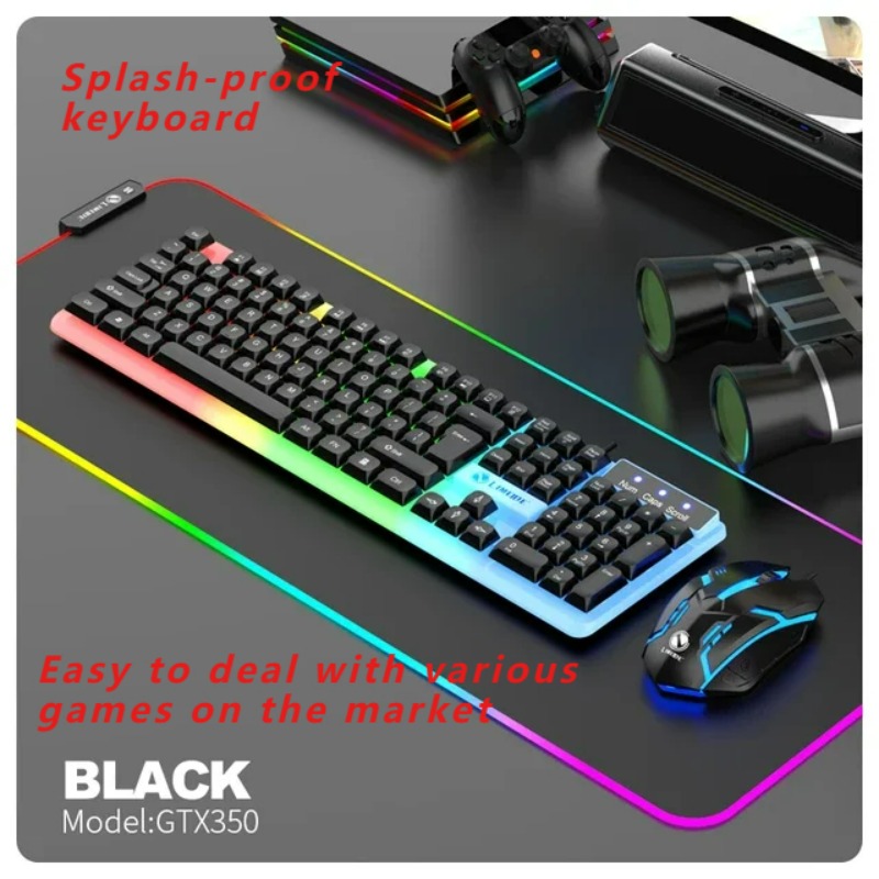 Gaming Keyboard Budget - NOVO Kit Gamer GTX350: Teclado e