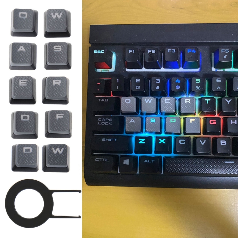 Gaming Keyboard Corsair - 10 teclas retroiluminadas antiderrapantes para k70