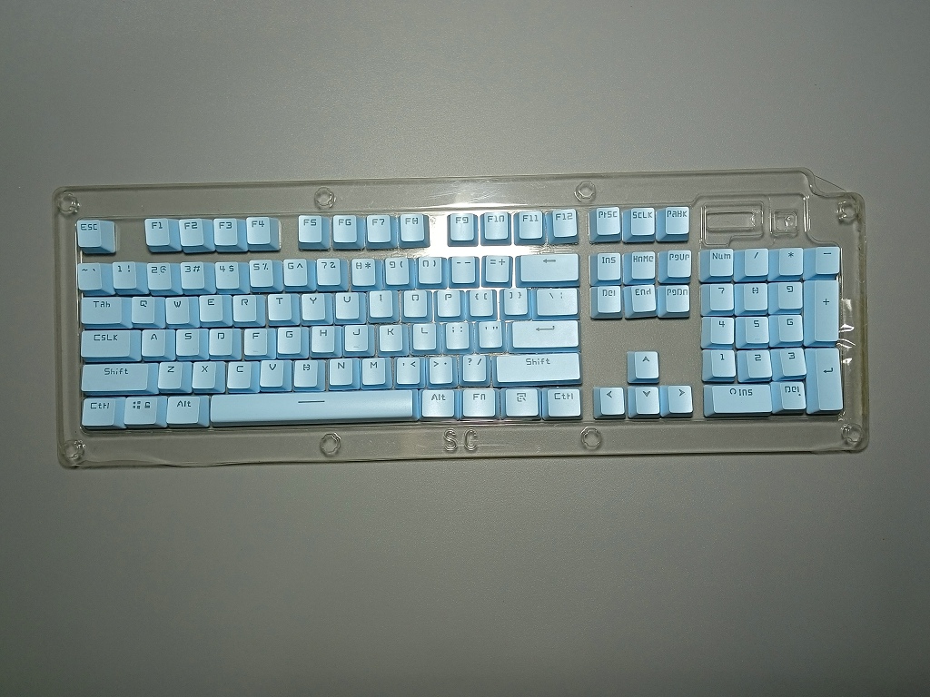 Gaming Keyboard Corsair - Corsair PBT Keycap transparente para K70
