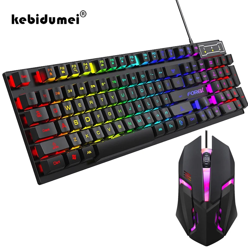 Gaming Keyboard Budget - Teclado mecânico retroiluminado com 104 teclas,