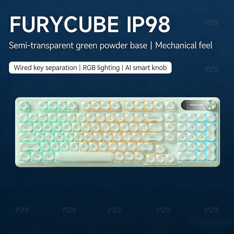 Gaming Keyboard Ip98 - Teclado Gamer Membrana com Fio FURYCUBE