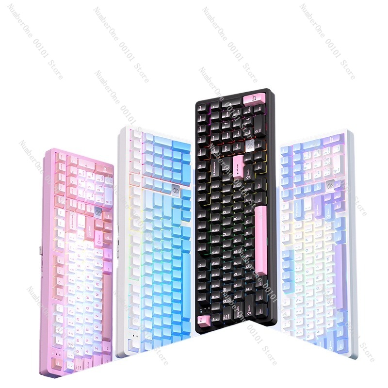 Gaming Keyboard Wireless - Teclado mecânico de liga de alumínio,