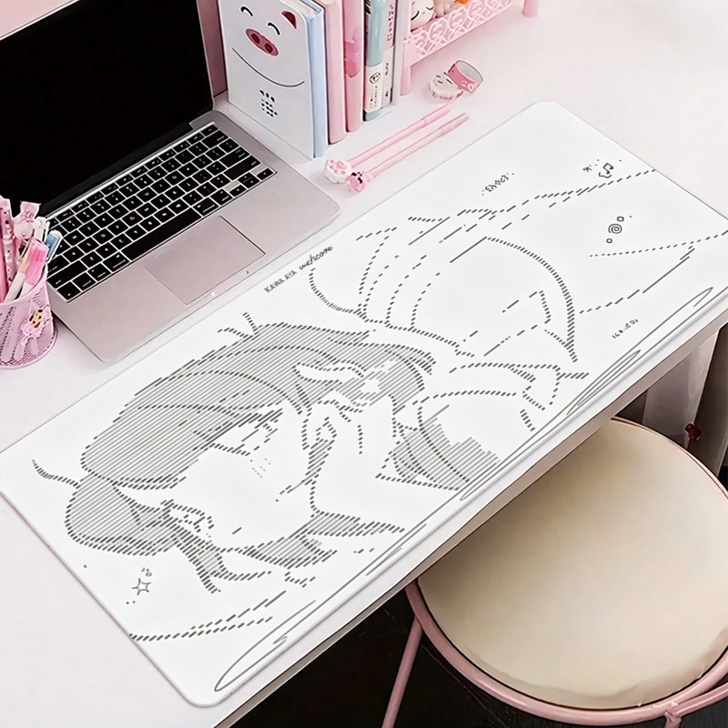 Gaming Keyboard And Mouse Pad - 1Pç Mouse Pad de Couro Anime