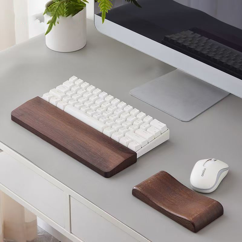 Descanso de pulso de bambu par - Wrist Rest Wood avaliação e preço