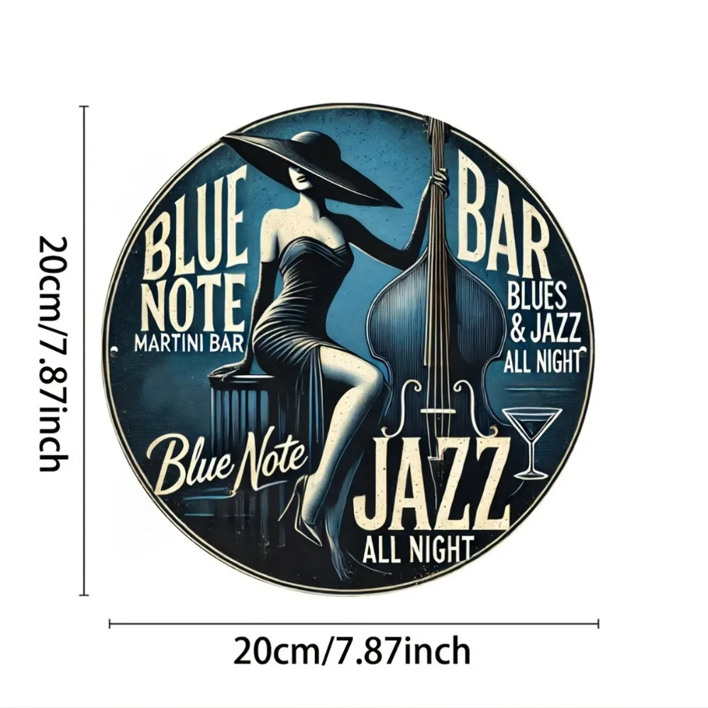 Blue Note Jazz Martini Bar Art - Brass Weight Plate avaliação e preço