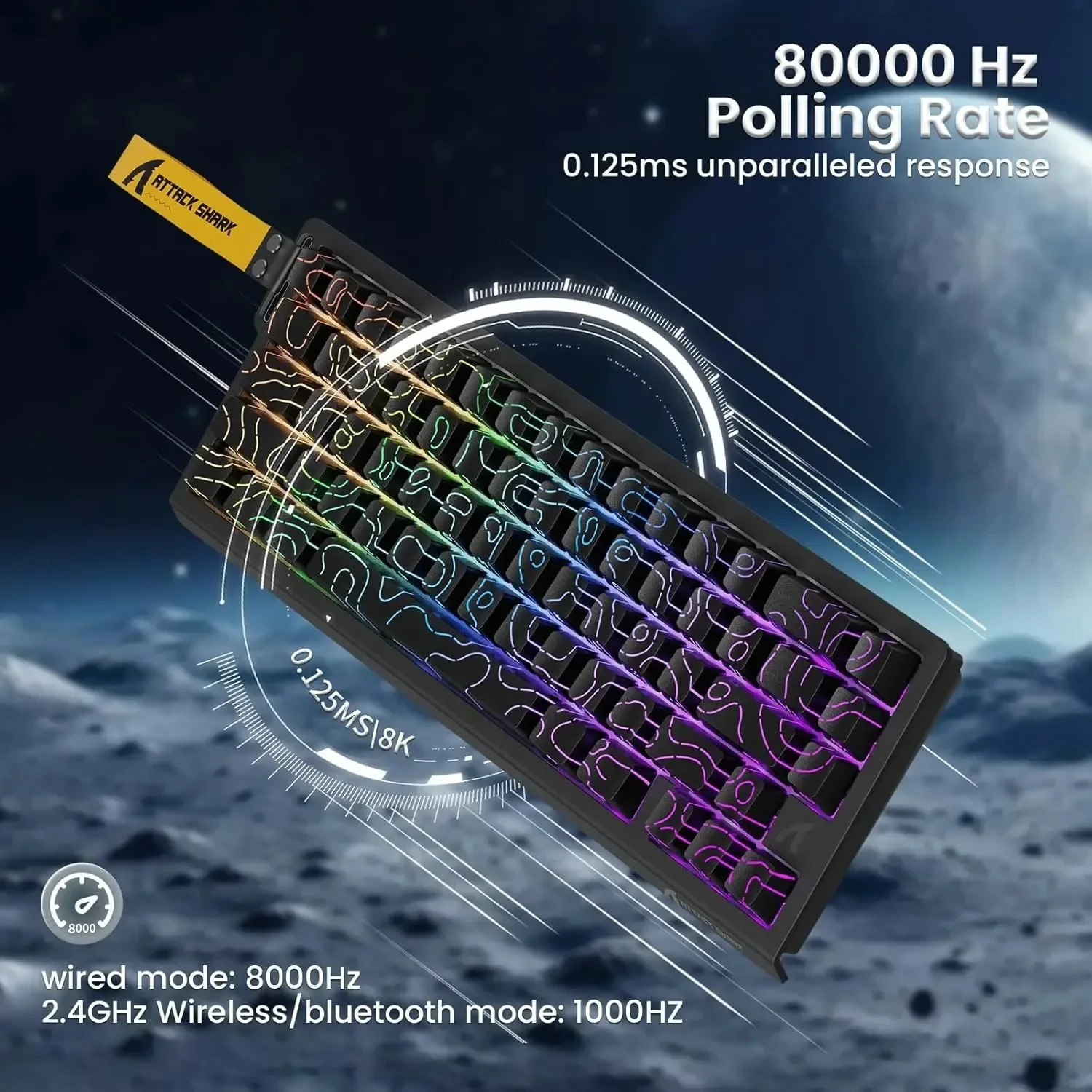 Teclado para jogos sem fio Att - Gaming Keyboard Wireless avaliação e preço