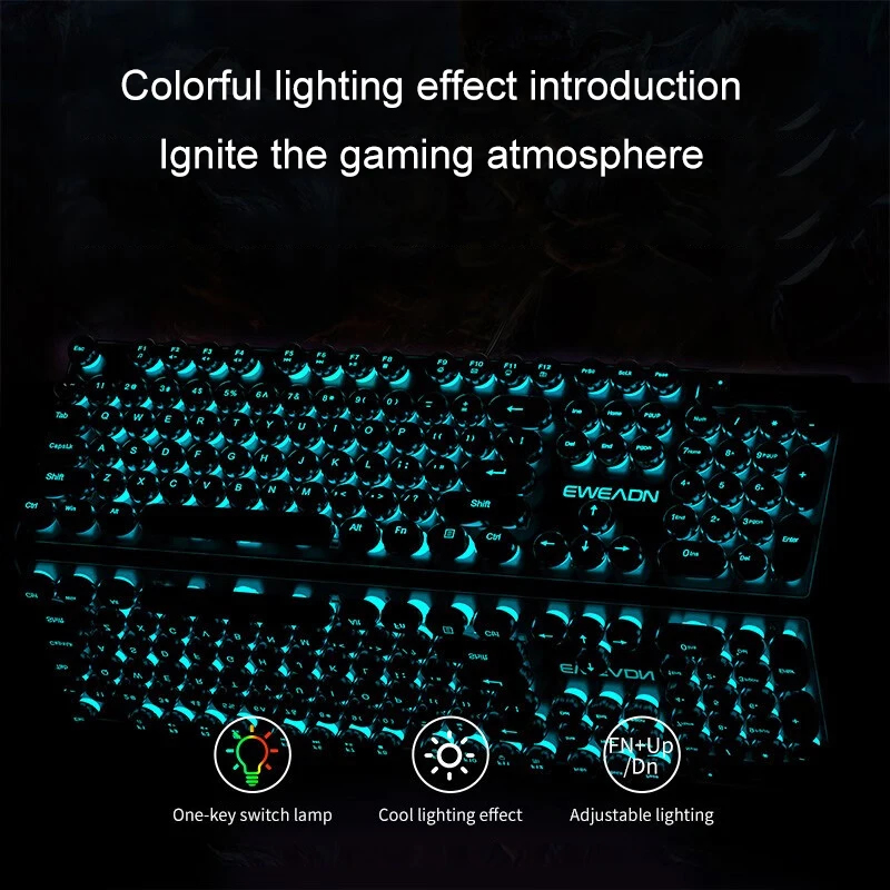 Conjunto de Teclado e Mouse co - Gaming Keyboard Wireless avaliação e preço