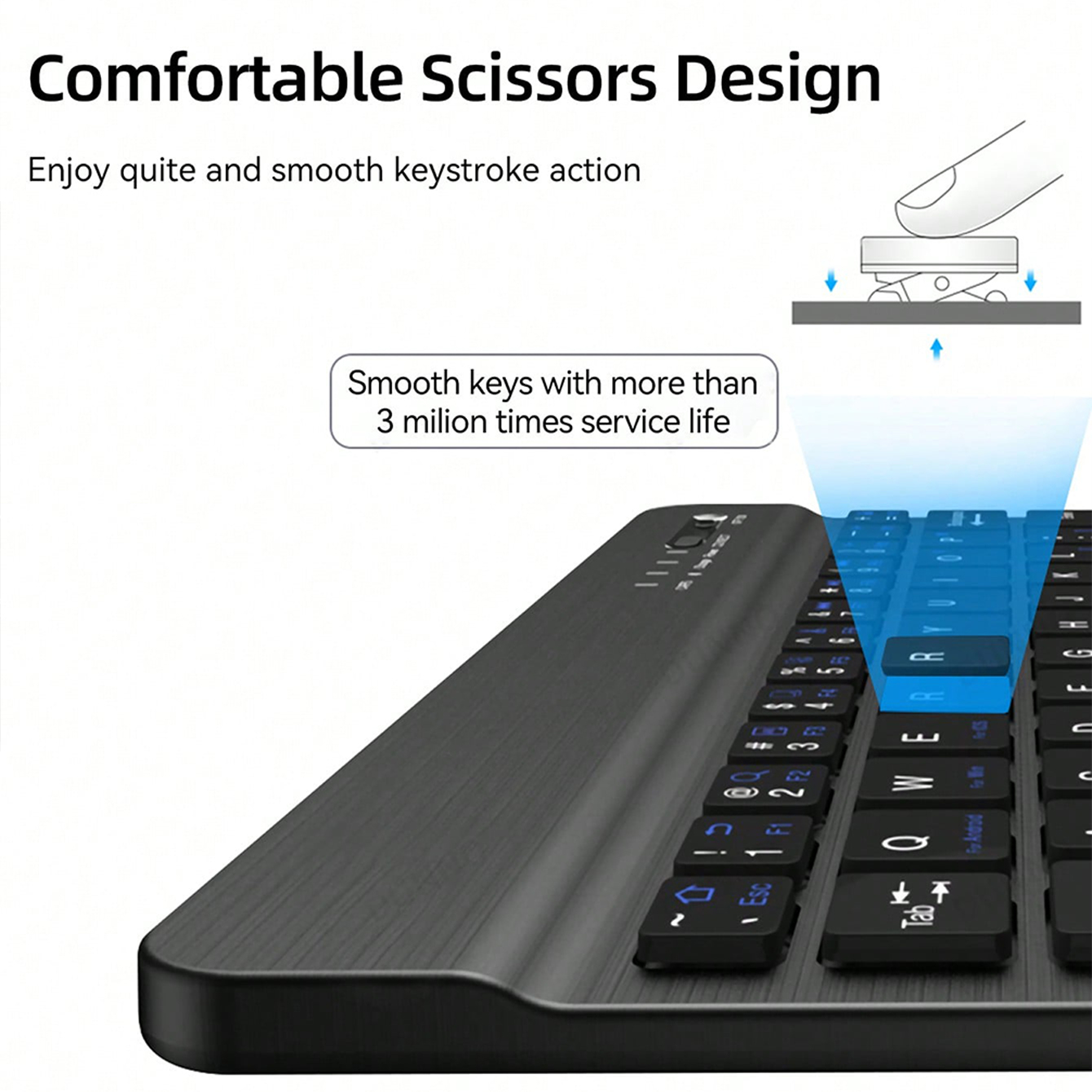 Teclado multilíngue para table - Gaming Keyboard Wireless avaliação e preço
