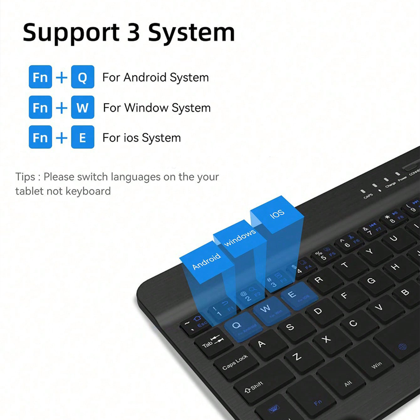 Teclado multilíngue para table - Gaming Keyboard Wireless avaliação e preço