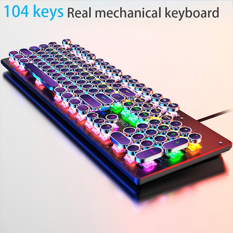 Retro punk teclado mecânico az - Gaming Keyboard Budget avaliação e preço