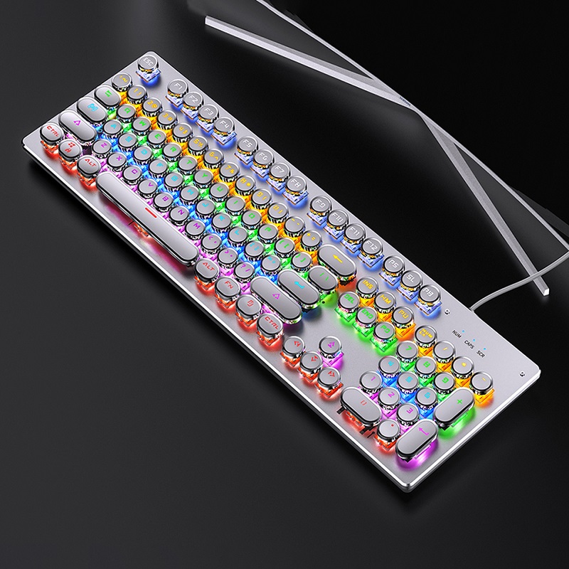 Retro punk teclado mecânico az - Gaming Keyboard Budget avaliação e preço