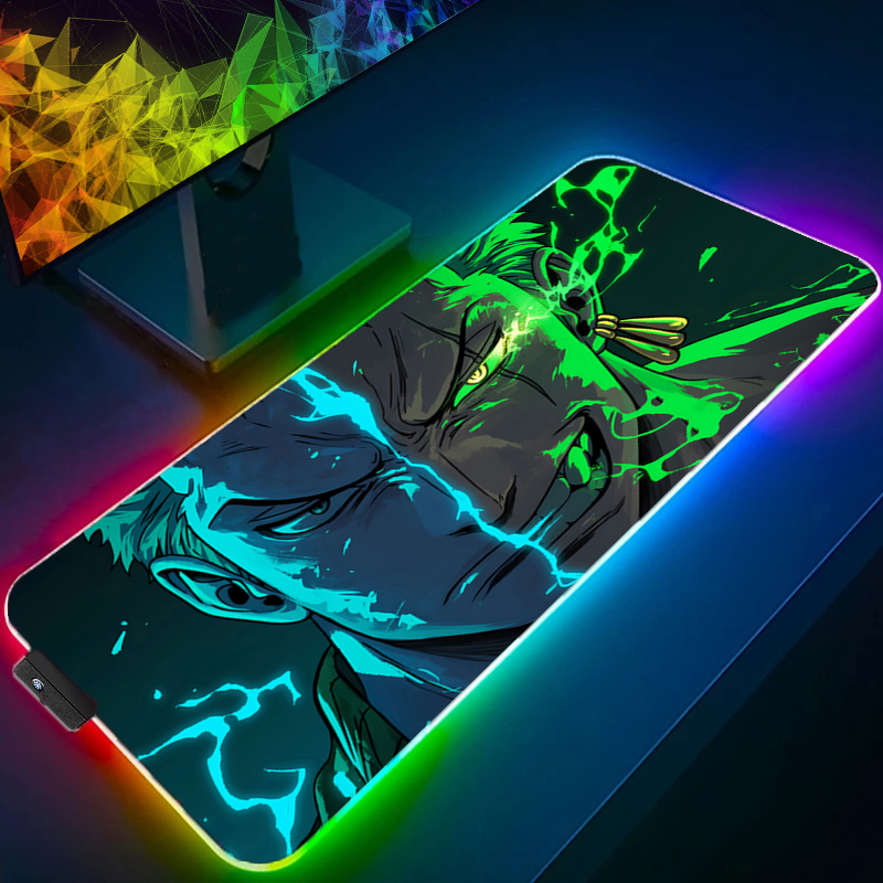Uma peça zoro mouse pad rgb ac - Gaming Keyboard Affordable avaliação e preço