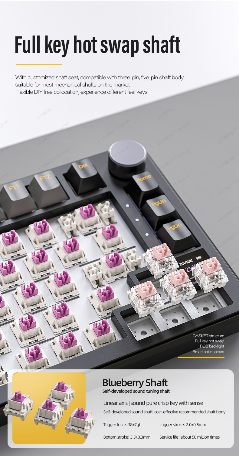 Novo Teclado Mecânico AL66 202 - Gaming Keyboard Affordable avaliação e preço
