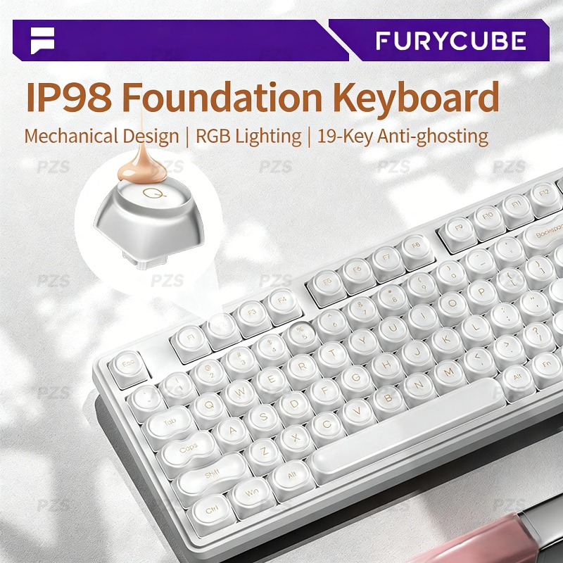 Teclado com Fio FURYCUBE IP98  - Gaming Keyboard Ip98 avaliação e preço
