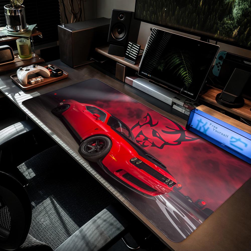 D-dodges carro legal mouse pad - Gaming Keyboard High Ground avaliação e preço