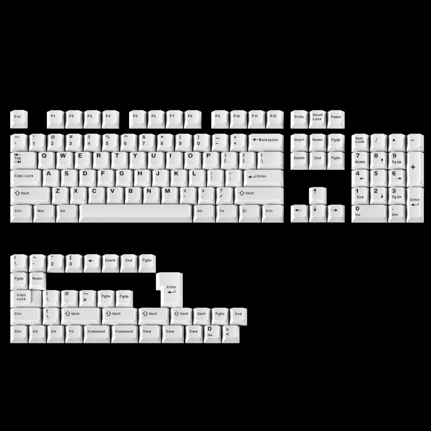 Teclas Minimalistas Brancas Pu - Gaming Keyboard Extension avaliação e preço