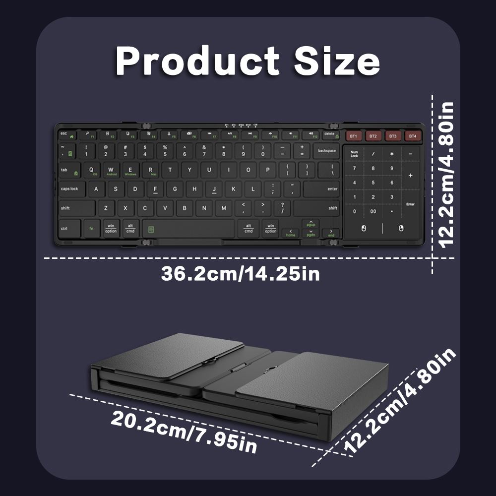 Teclado Bluetooth Dobrável JOM - Gaming Keyboard Budget avaliação e preço