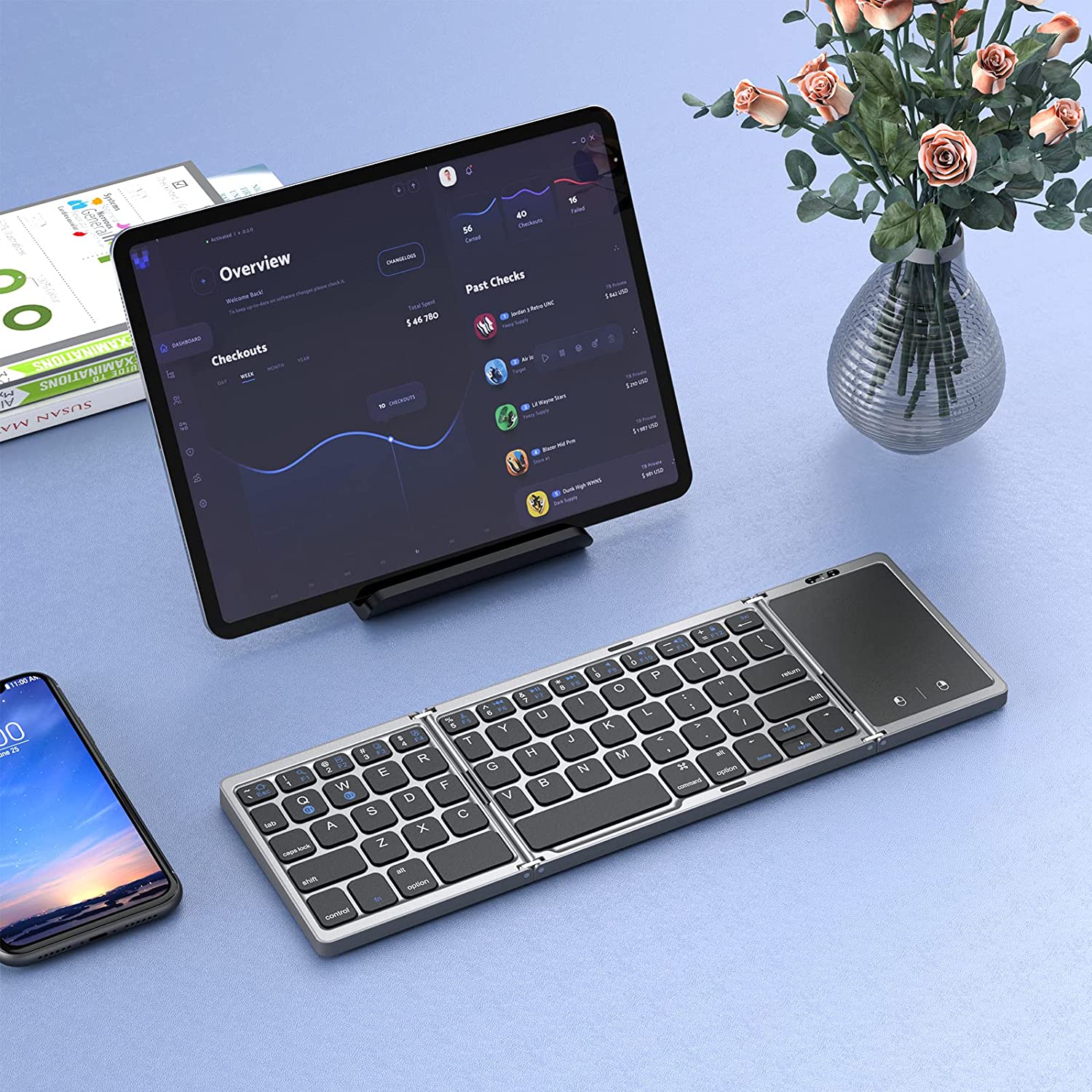 Seenda dobrável sem fio blueto - Gaming Keyboard Budget avaliação e preço