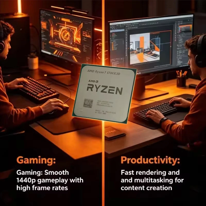 Processador AMD Ryzen 7 5700X3 - Amd Cpu Ryzen 7 avaliação e preço