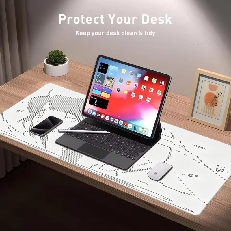 1Pç Mouse Pad de Couro Anime A - Gaming Keyboard And Mouse Pad avaliação e preço